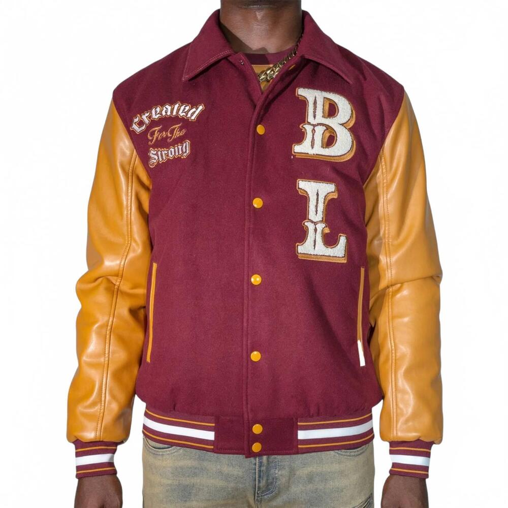 NEW BLAC LEAF created for the strong jacket in burgundy